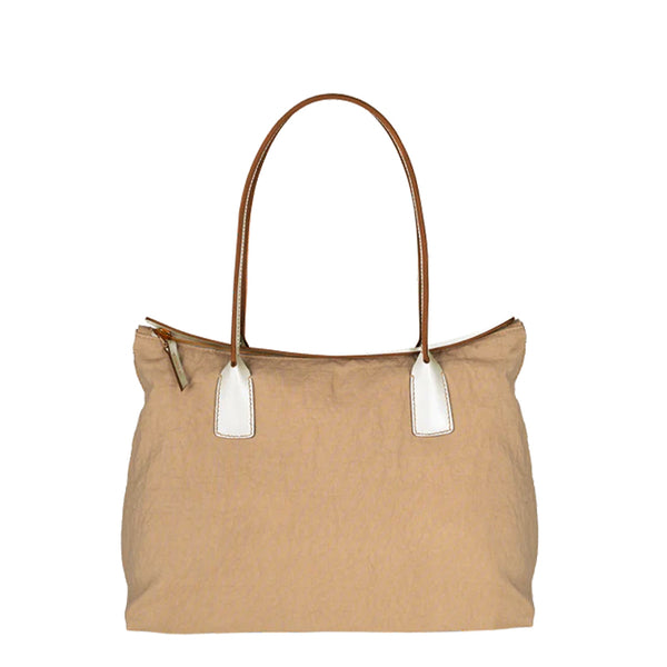 GIULIETTA-38 LINYLEN TOTE Off White