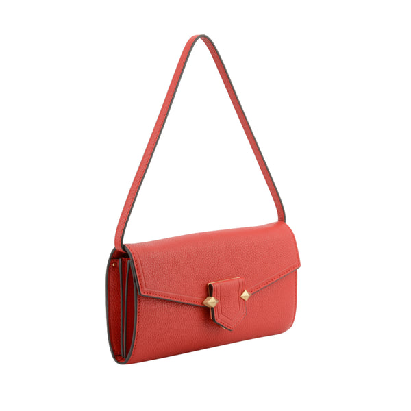 Sèvres Red 3 Ways Convertible Clutch