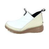 Touma Ivory Ultra Light and Wide Fit Stretch Short Boots