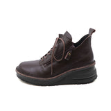 TOUMI Dark Brown Anti-Slip Wide Fit Boots