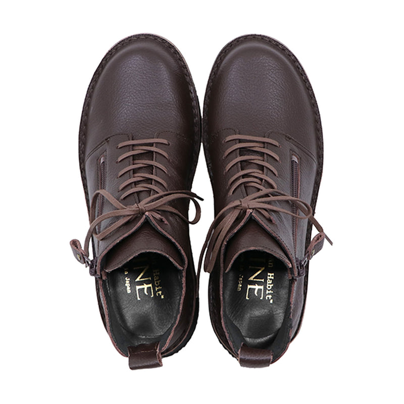 TOUMI Dark Brown Anti-Slip Wide Fit Boots