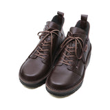 TOUMI Dark Brown Anti-Slip Wide Fit Boots