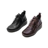 TOUMI Dark Brown Anti-Slip Wide Fit Boots