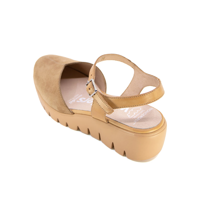 Adella Camel Soft Walking Sandals