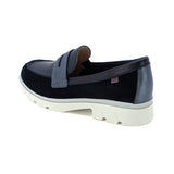 Ana Black Track Sole Loafers