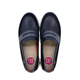 Ana Black Track Sole Loafers