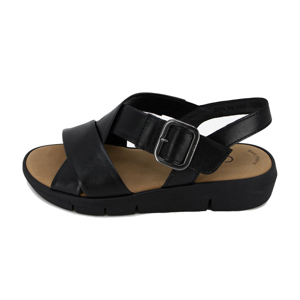 Andrea Black Soft Sandals