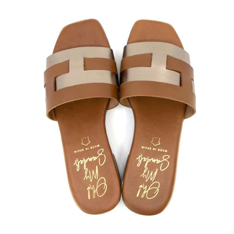 Clio Champagne Comb Soft Sandals
