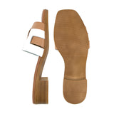 Clio White Combi Soft Sandals