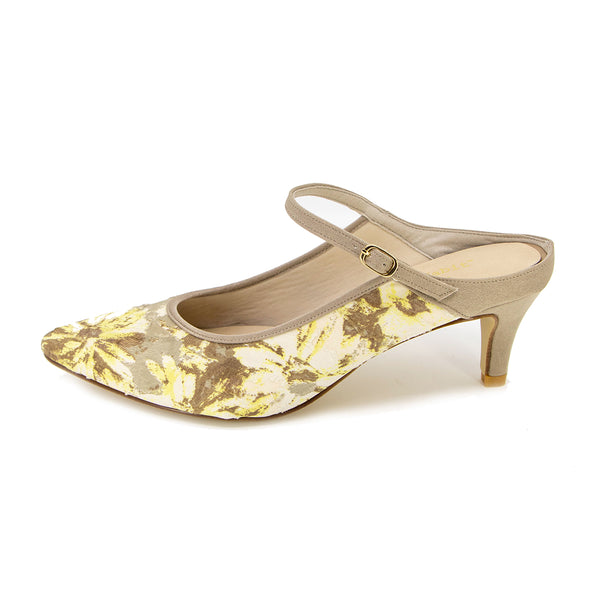 Cou Cou Yellow Soft Mule Sandals