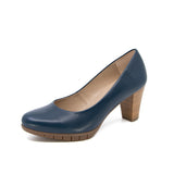 Doris Navy Soft Walking Pumps