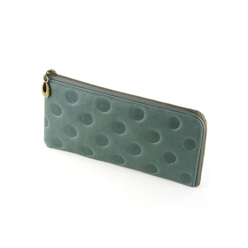 EN Thin Wallet Dot Dark Brown