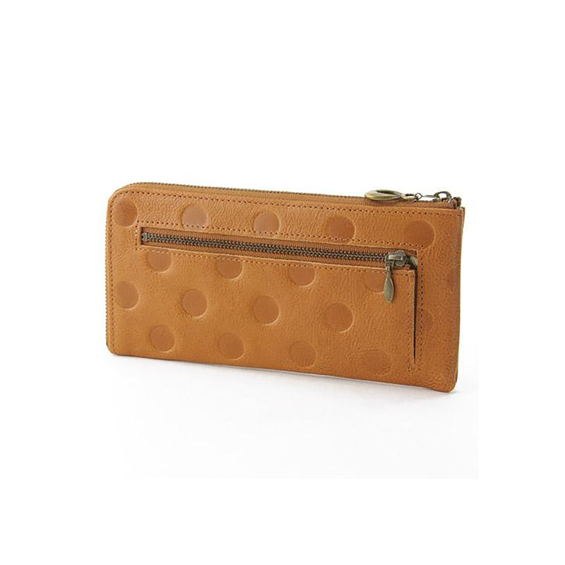 EN Thin Wallet Dot Dark Brown