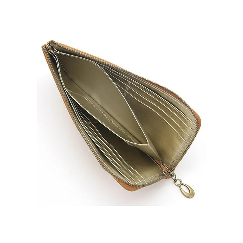 EN Thin Wallet Dot Dark Brown