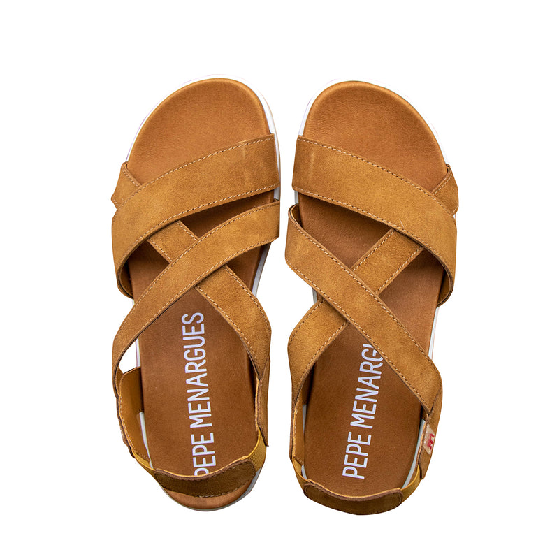 Cleta Camel Soft Sandals