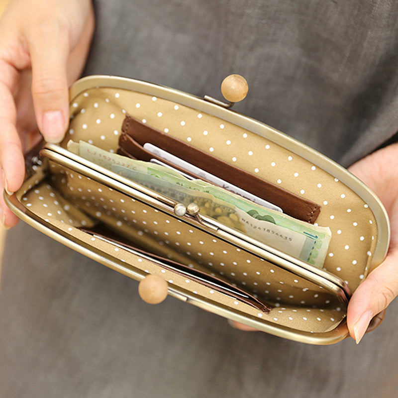 Kidama Double Long Wallet Caramel