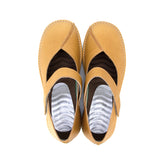 Mino2 Camel Wide Fit Strap Flats