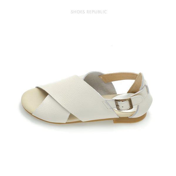 Ru-an White Soft Sandals