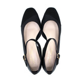 Sadie Black Strap Heels