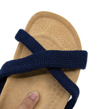 Santana Denim Blue Comfort Sole Sandals