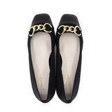 Rana Black Square Toe Pumps