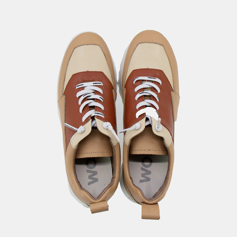 Suki Toffee Brown Supported Sneaker